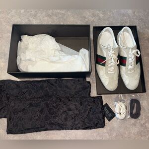 Gucci Antigua Guccissima Sneakers- Authentic